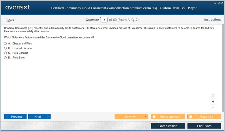 Certified Community Cloud Consultant Premium VCE Screenshot #3